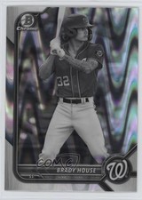 2022 Bowman Draft Chrome Black & White RayWave Refractor Brady House 13in