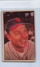 1953 Bowman Color #49 Eddie Stanky Cardinals Poor *DA-E2595