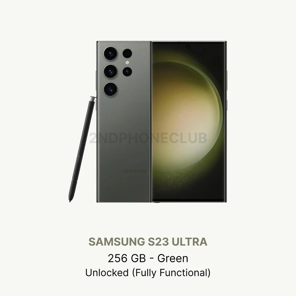 Samsung Galaxy S23 Ultra – 256GB Unlocked  Good Condition – Aftermarket Display - Image 3 of 4