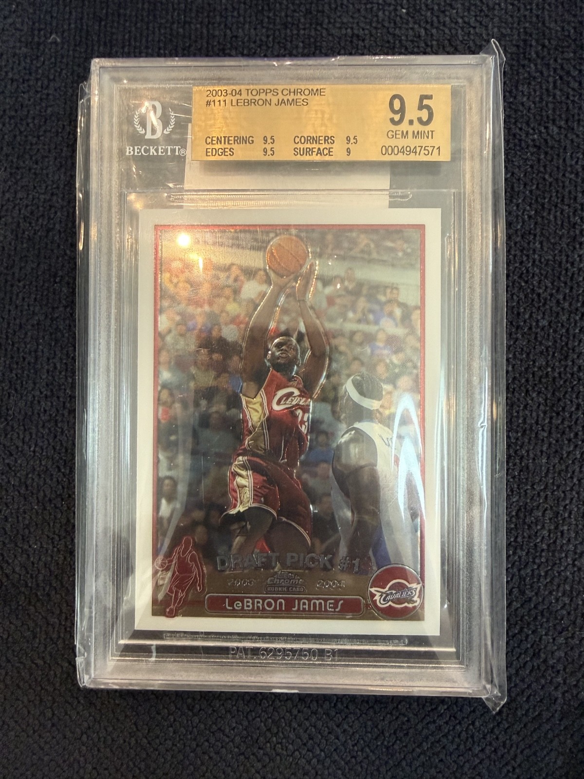 2003-04 Topps Chrome - LeBron James #111 (RC) Graded Gem Mint 9.5 by BGS