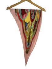 Sciarpa estetica vele HERMES Kare90 plissettata BELLES AMURES seta ORN donna s