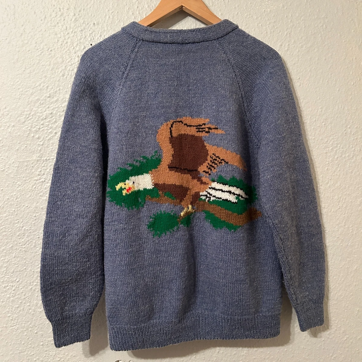 Handmade Wool Blue Sweaters for Men for sale | eBay