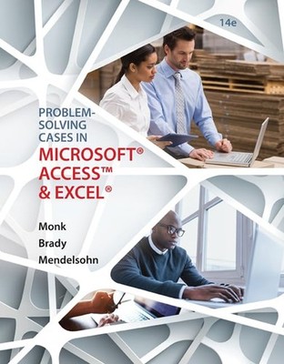 Problem Solving Cases In Microsoft Acce..., Monk, Ellen