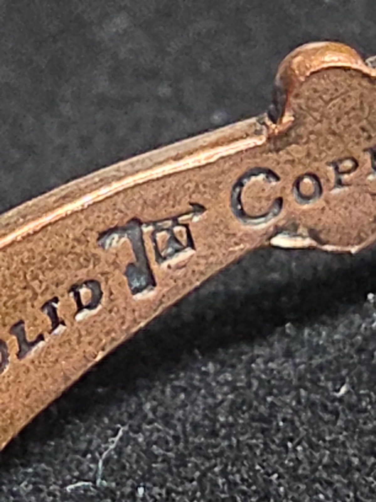 Vintage Solid Copper Artisan Bell Cuff Bracelet R… - image 9