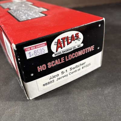 ALCO S-1 SWITCHER #8802 JERSEY CENTRAL #1025 ATLAS LOCOMOTIVE HO SCALE TRAIN NEW