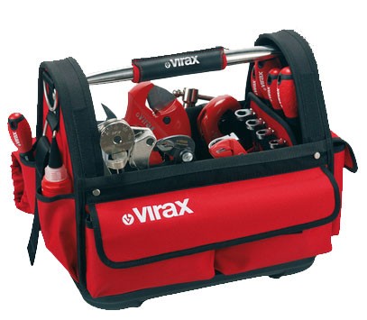 Sac à outils plombier Virax 382650 mini sacoche textile compacte