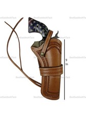 LEATHER HOLSTER FOR HERITAGE ROUGH RIDER SINGLE ACTION REVOLVER OWB CARRY