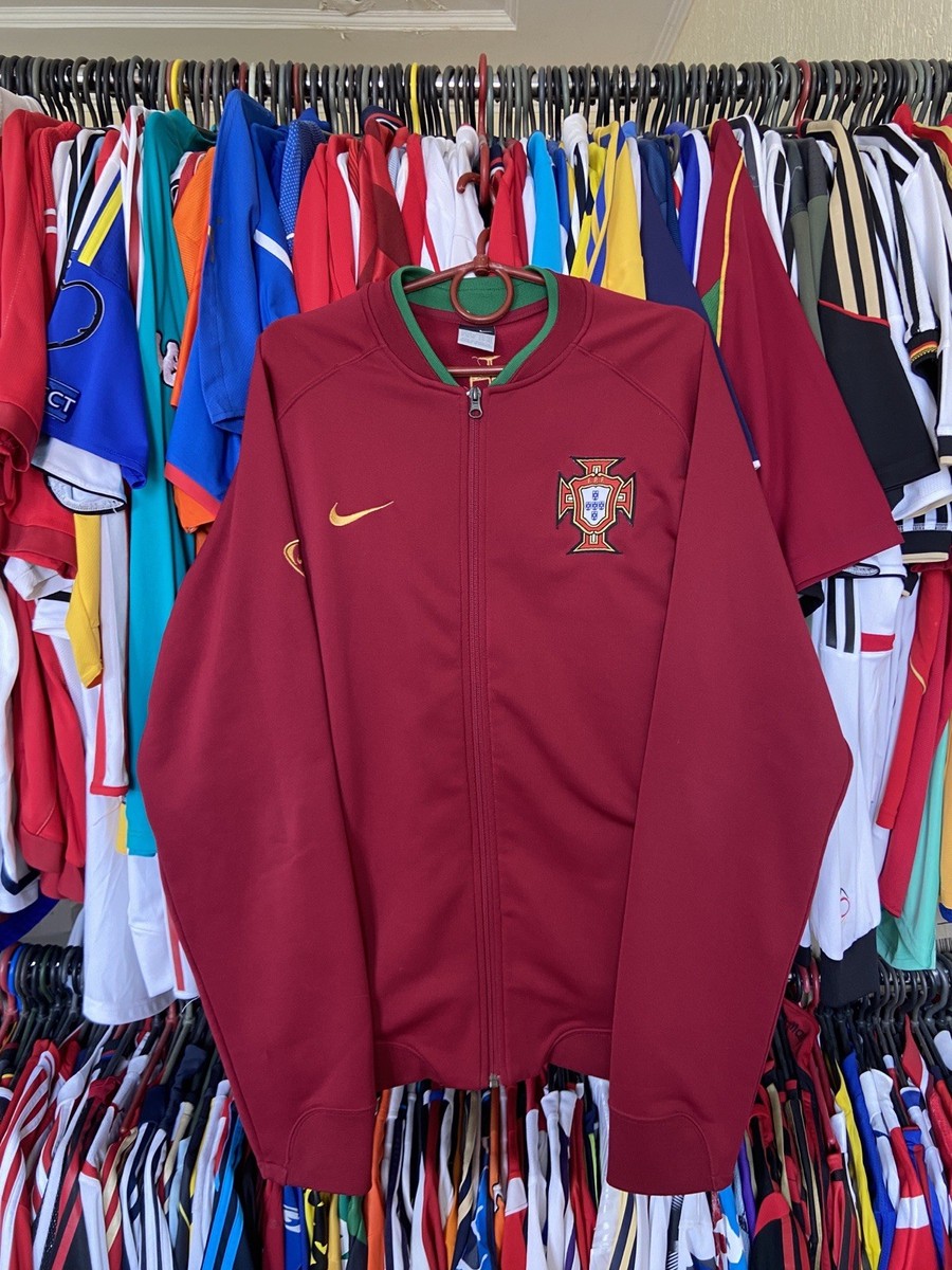 NIKE ナイキ サッカーポルトガル代表ジャージ トラックジャケット L えんじ ポルトガル代表 トラックトップ ナイキ ジャージ L