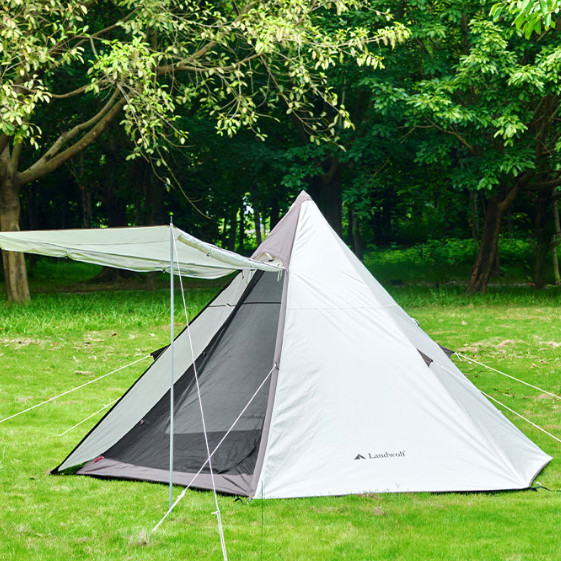 Silver Triangular Camping Tent - Lightweight, Waterproof & Spacious for Outdoor
