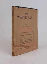 T S Eliot / THE WASTE LAND 1st Edition 1922