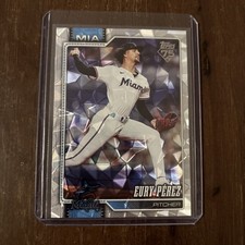 2026 Topps Series 1 Eury Perez Diamante Foil INSERT #285 Miami Marlins