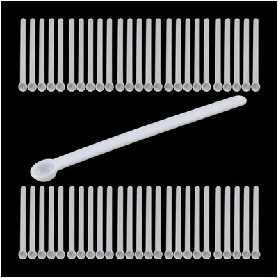 MEETOOT 50pcs 0.15ml Static-Free Micro Scoop Mini Milligram Measuring Spoons,...
