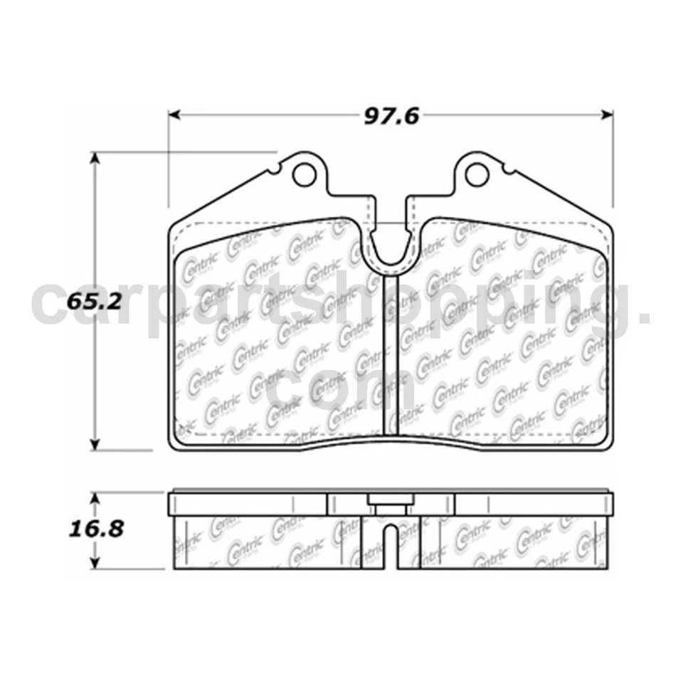 Juego de 6 pastillas de freno delanteras traseras rotores de freno para Porsche 911 1978-1983 Foto 2 de 4