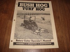 Vintage Bush Hog Turf Hog Rotary Cutter Operators Manual 589 83058