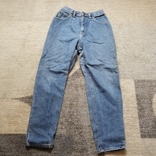 Vintage Lee Jeans Womens 10 Blue High Rise Tapered Mom 100 Cotton USA Denim 90s