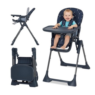 Baby High Chair, Foldable Feeding Chairs for Babies and Toddlers, Adjustable ...