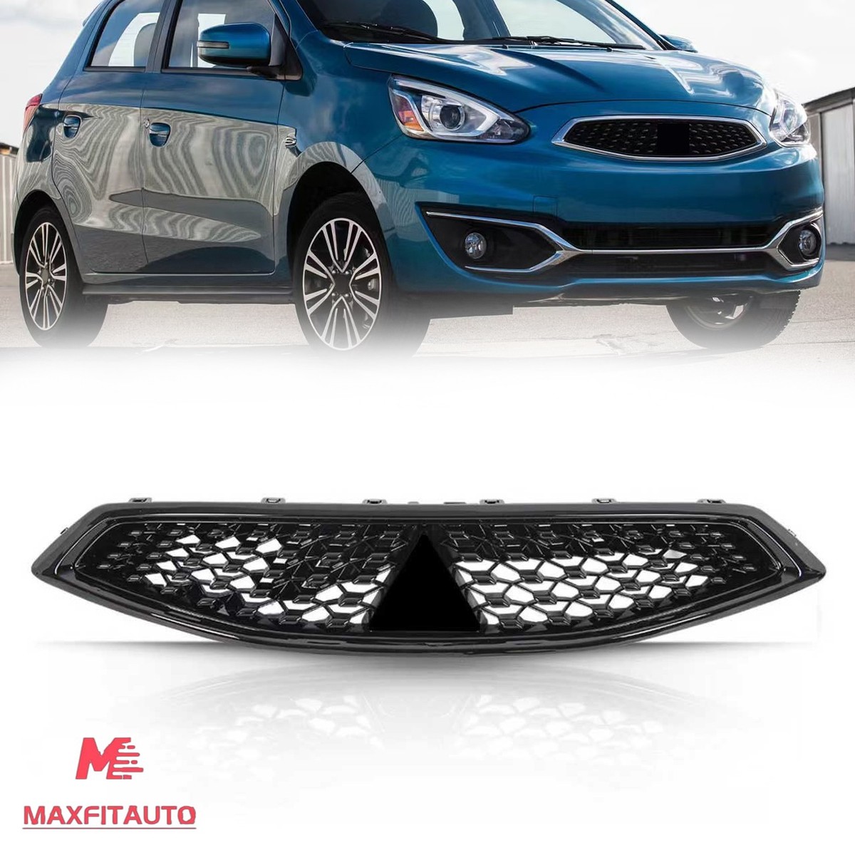 2017-2020 Mitsubishi Mirage Hatchback Front Grille Full Gloss