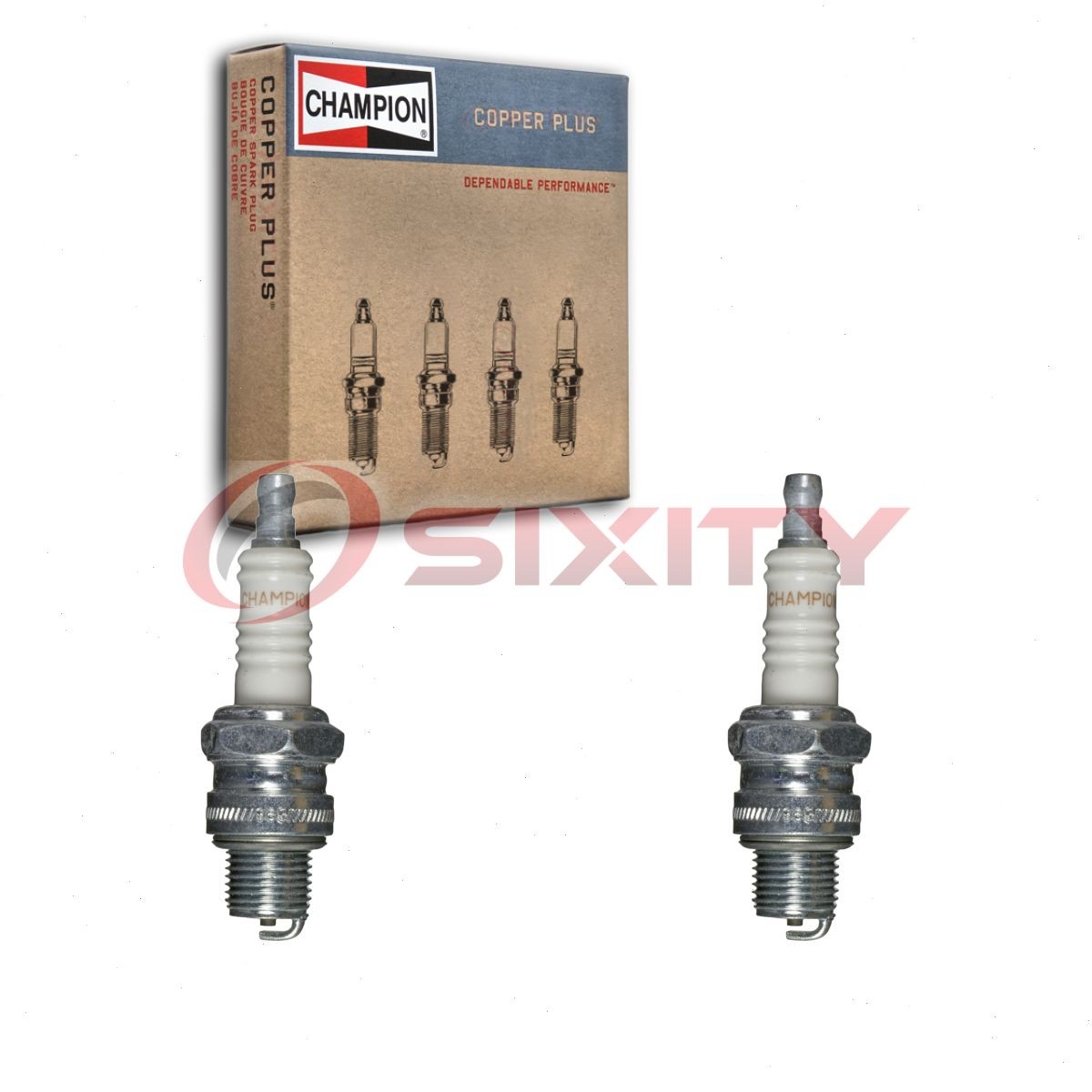 2 pc Champion Copper Plus 807-1 Spark Plugs for L78C 5110 Ignition Wire ao