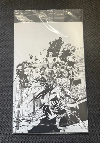 Amazing Spider-Man #35 NYCC 2023 Mahmud Asrar Panel Sketch Variant