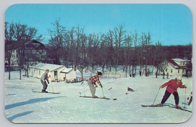 Postcard Ski Slope for Beginners Onawa Lodge Poconos Mountainhome Pennsylvania