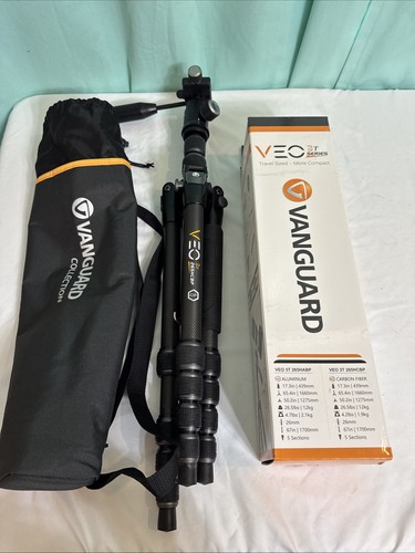 Vanguard VEO 3T 265HCBP Carbon Fiber Tripod w/Ball Head, Pan Handle, Quick Shoe