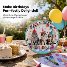 Cat Party Supplies for Children's Birthday Celebrations, for Kids - for Parties