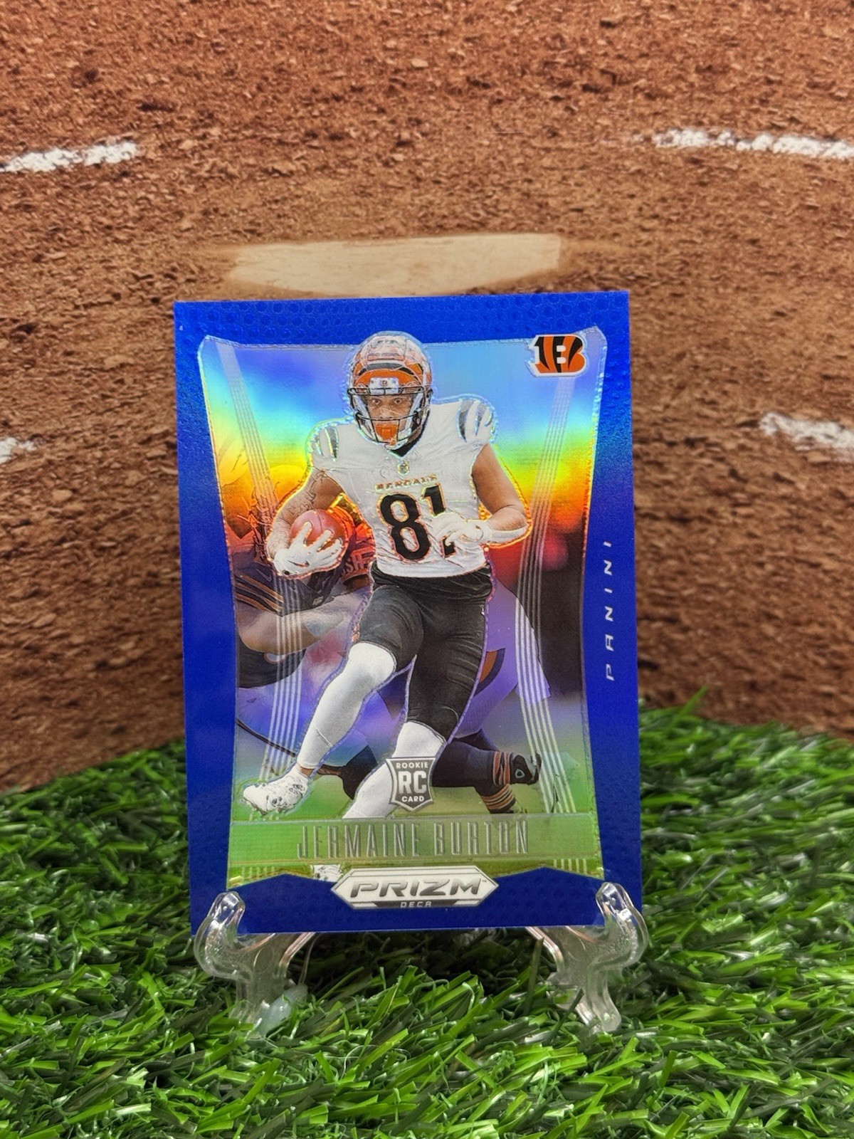 2024 Panini Prizm Deca Prizms Blue #63 Jermaine Burton 30/149 BENGALS RC ROOKIE