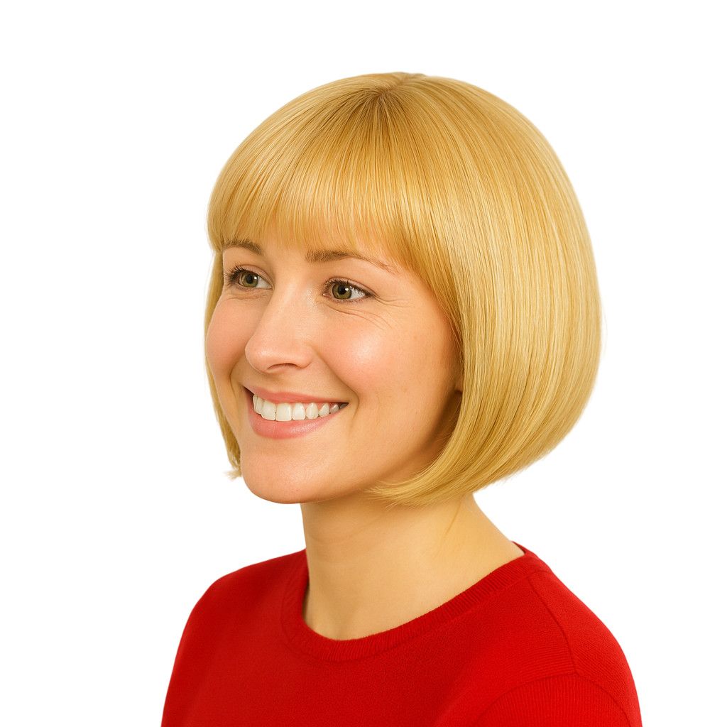 Perruque femme courte blond clair doré pour retrouver volume et confiance en soi