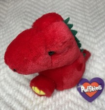 Vintage 1997 Puffkins Collection Swibco Plush w/ Tags - Drake the Dino