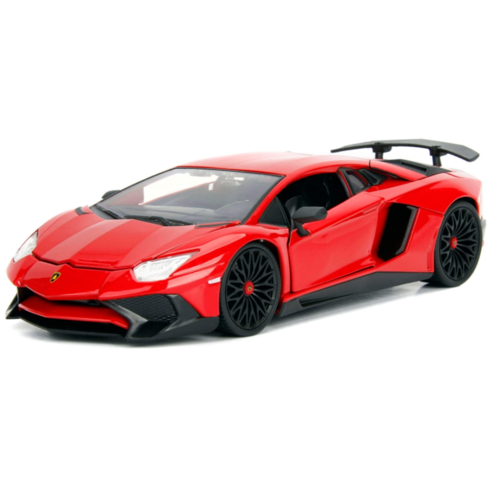 2017 Lamborghini Aventador SV LP750-4 1:24 Scale Red by Jada 99705