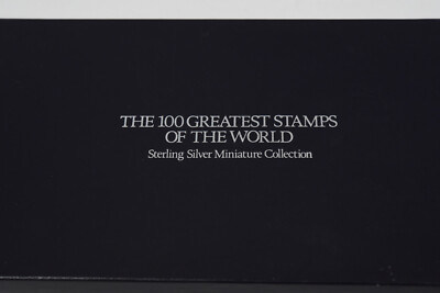 Franklin Mint Silver 100 Greatest Stamps of the World Complete
