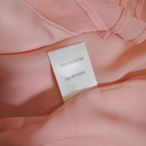 Witchery Women Size 12 Peach Side Drape Tank Top Spaghetti Straps Party Cocktail - Picture 7 of 7