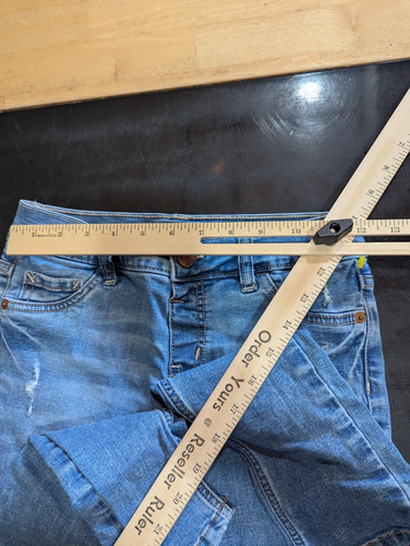 Justice Girls Mid Rise Jean Denim Jegging Size 14 - Picture 4 of 7