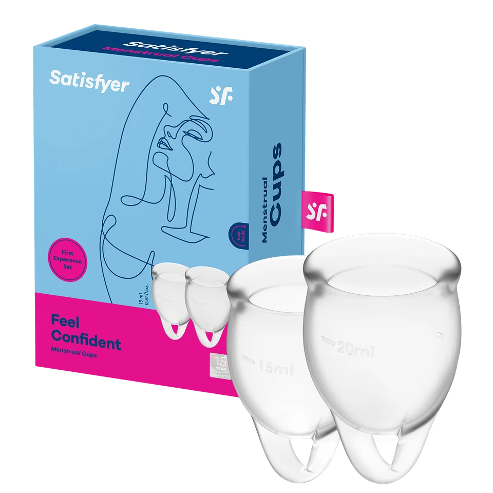SATISFYER Menstruationstasse, 'Feel Confident - Menstrual Cup Set', 15 & 20 ml