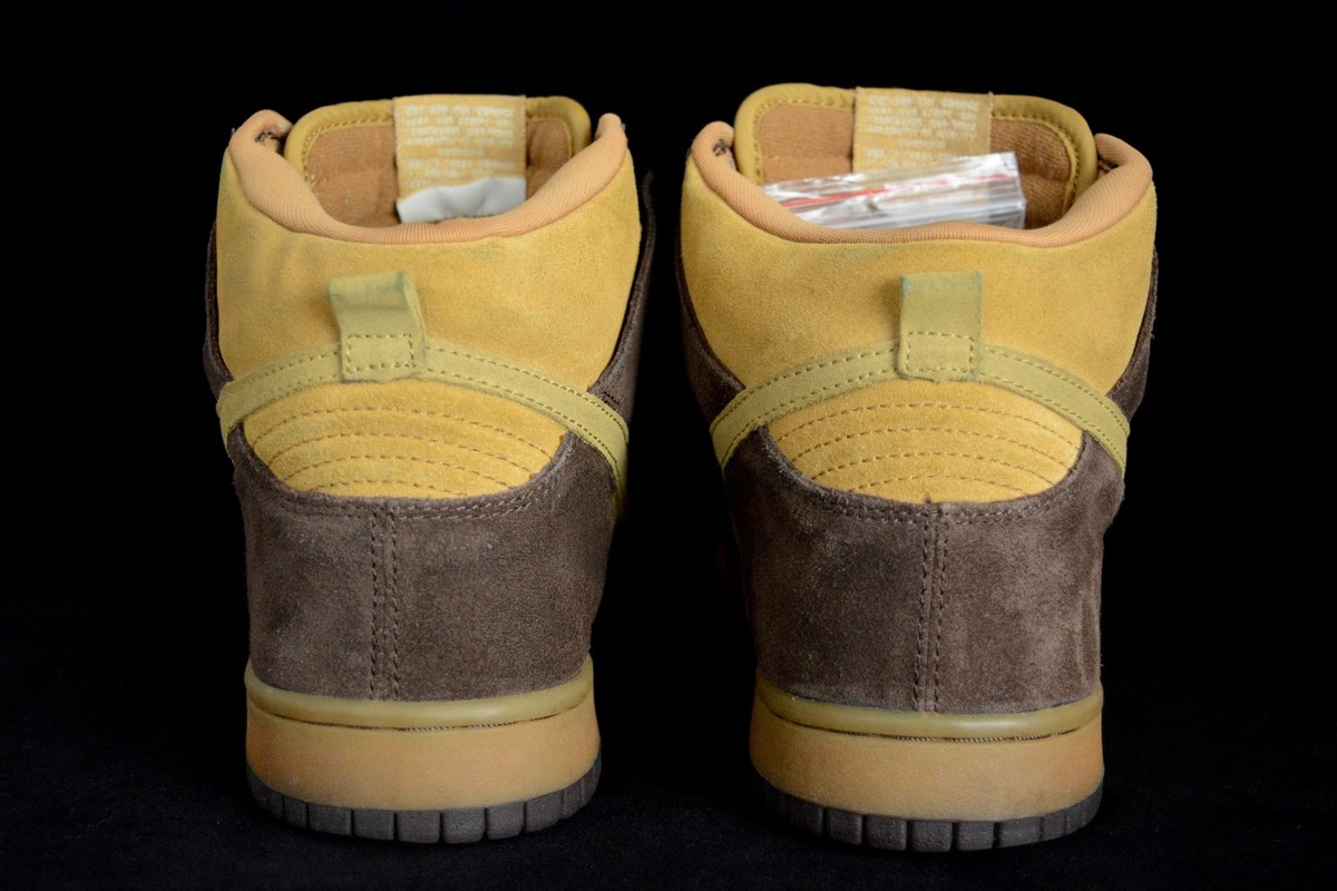 2003 NIKE DUNK HIGH PRO SB 9.5 MAPLE/HAY-BAROQUE BROWN  display picture 3