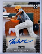 2020 Leaf Draft Auto Zach Daniels #BA-ZD1 Auto Astros