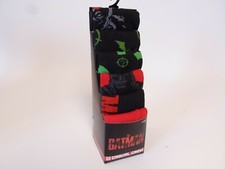 DC Comic Batman Joker Socks 6 Pair CREW SOCKS SIZE 8-12 Bioworld Mens size 8-12