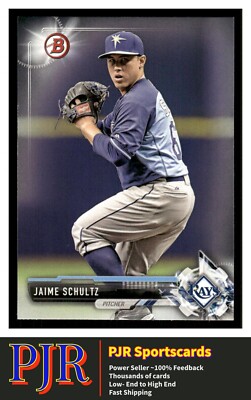 2017 Bowman #BP133 Jaime Schultz Tampa Bay Rays Prospects EXTRA 35% OFF 4+