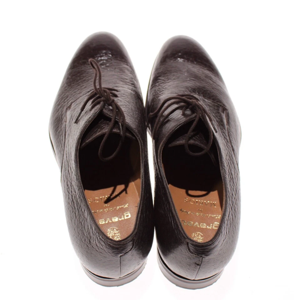 Zapatos de vestir Gravati NWD con cordones talla 12 EE. UU. en cuero marrón oscuro Foto 4 de 4