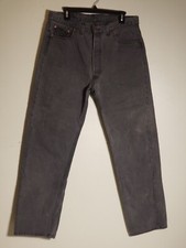 vintage 90s Levi’s 501 Grey Jeans 38x32 (35x30) Denim 1993 Made In USA