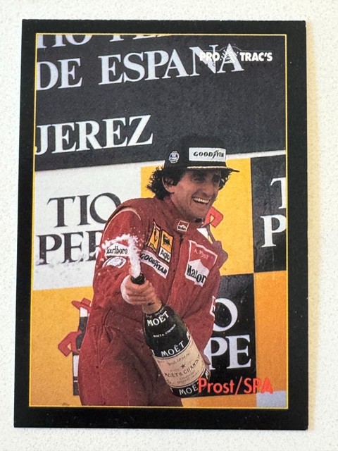 Alain Prost / SPA 1991 Pro Trac's Racing Cards Formula 1 Series #181