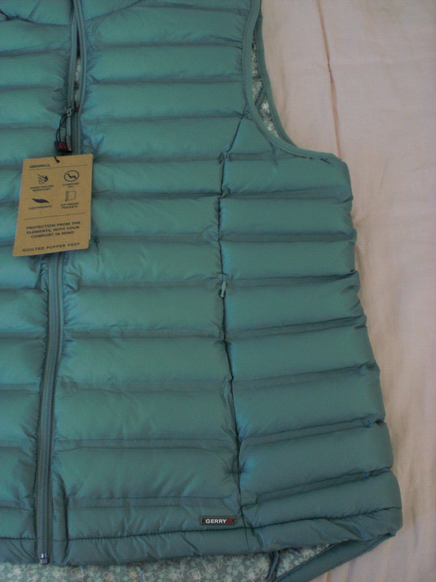 Gerry Full-Zip Quilted Padded Puffer Vest, NWT - Women's L Gerry Full-Zip Quilted Padded Puffer Vest, NWT - Women's L