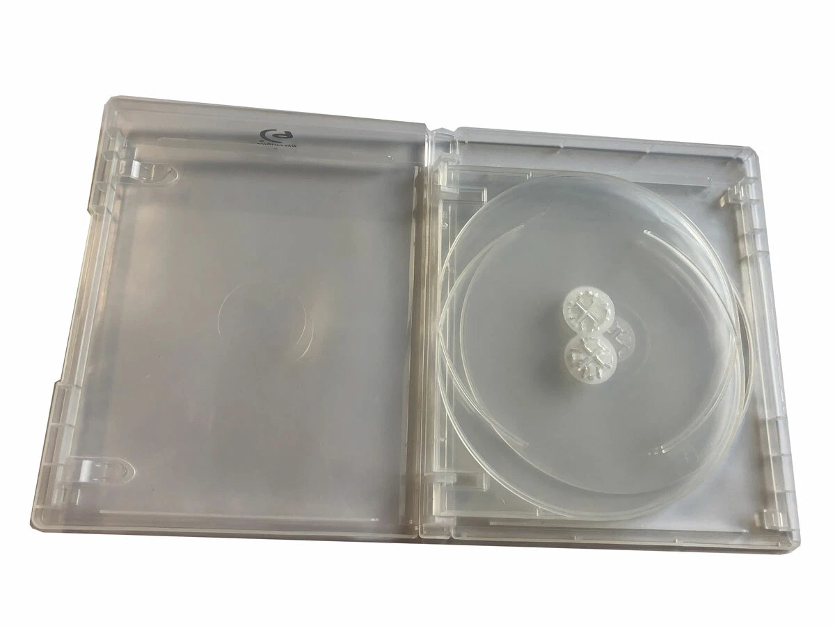 New Clear 2 MegaDisc 15mm Blu-ray Replacement Case Holds 5 Discs (5 Tray) box