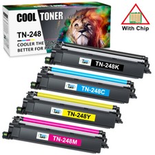 4 Toner Cartridge TN-248 Fit for Brother DCP-L3515CDW MFC-L3760CDW MFC-L3740CDWE