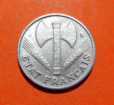 Très Belle Pièce de 50 CENTIMES de 1944 petit c Type "BAZOR " Léger 0,68 gr - Photo 1/2