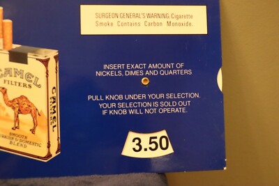 Joe Camel Lights Cigarette Double Sided Price Wheel Sign - 1990
