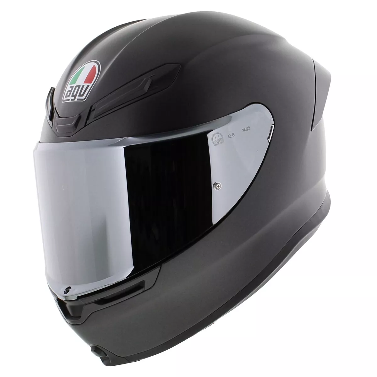 Agv K6 S Matt Black Full Face Motorcycle Helmet New E2206 Fast Shipping