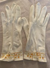 Women  s , White Globes,Size B  7 1/2 - 8 , 100 Nylon