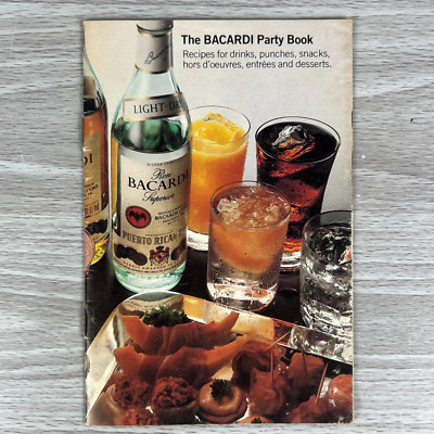 Vtg Recipes Bacardi Party Book 1981 Rum Mix Drinks Cocktails Holiday Desserts