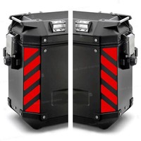 2 Reflektierende Streifen Rot Kompatibel Mit Givi Trekker Outback 48 37